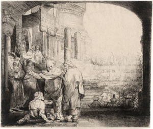 Lot 5168, Auction  116, Rembrandt Harmensz. van Rijn, Petrus und Johannes an der Pforte des Tempels