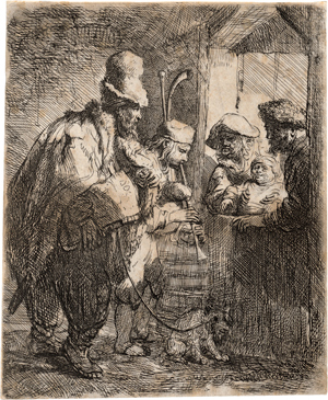 Lot 5173, Auction  116, Rembrandt Harmensz. van Rijn, Die wandernden Musikanten