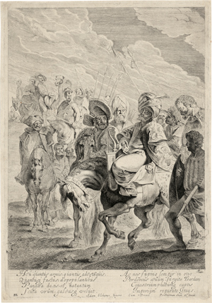 Lot 5198, Auction  116, Soutman, Pieter Claesz., Ein türkischer Prinz zu Pferd mit seiner Entourage