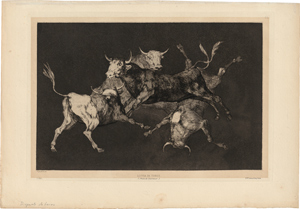 Lot 5247, Auction  116, Goya, Francisco de, Disparate de Tontos - Lluvia de Toros