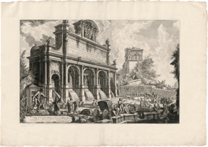 Lot 5281, Auction  116, Piranesi, Giovanni Battista, Veduta del Castello dell' Acqua Paola sul Monte Aureo