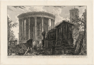 Lot 5288, Auction  116, Piranesi, Giovanni Battista, Veduta del tempio della Sibilla in Tivoli