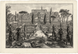 Lot 5291, Auction  116, Piranesi, Giovanni Battista, Veduta della Villa Estense in Tivoli