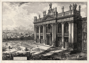 Lot 5293, Auction  116, Piranesi, Giovanni Battista, Veduta della Facciata della Basilica di S. Giovanni Laterano.