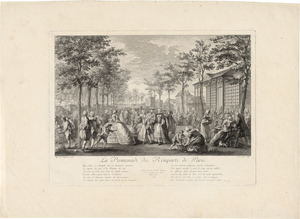 Lot 5301, Auction  116, Saint-Aubin, Augustin de, La Promenade des remparts de Paris