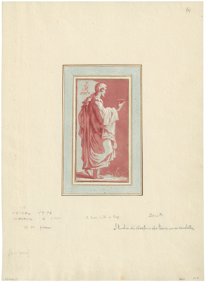 Lot 5323, Auction  116, Zanetti, Antonio Maria, Studie eines stehenden Mannes mit Gefäß