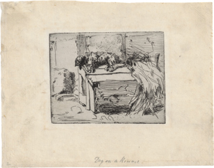 Lot 5453, Auction  116, Whistler, James Abbot McNeill, Dog on the Kennel