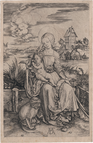 Lot 5517, Auction  116, Dürer, Albrecht, Maria und die Meerkatze