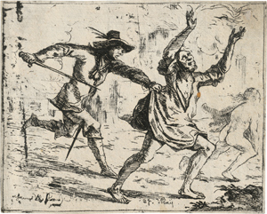 Lot 5527, Auction  116, Franck, Hans Ulrich, Ein Soldat verfolgt einen Bauern