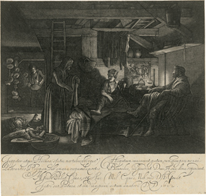 Lot 5542, Auction  116, Goudt, Hendrik, Jupiter und Merkur in der Hütte von Philemon und Baucis