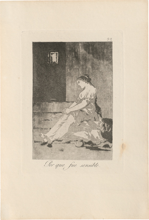 Lot 5543, Auction  116, Goya, Francisco de, Por que fue sensible