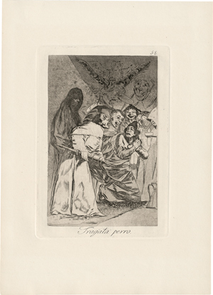Lot 5545, Auction  116, Goya, Francisco de, Tragala perro