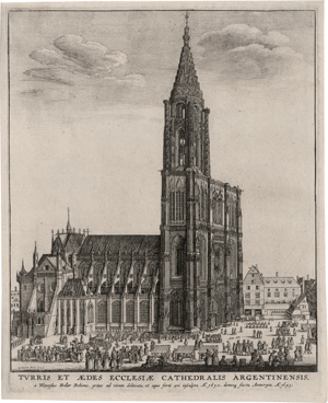Lot 5587, Auction  116, Hollar, Wenzel, Ansicht des Straßburger Münsters