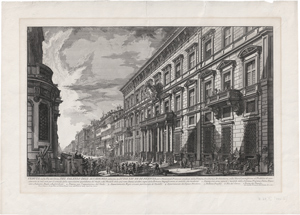 Lot 5648, Auction  116, Piranesi, Giovanni Battista, Veduta del Palazzo dell´Accademia di Francia