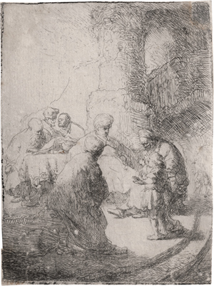 Lot 5662, Auction  116, Rembrandt Harmensz. van Rijn, Jesus als Knabe unter den Schriftgelehrten, kleine Platte