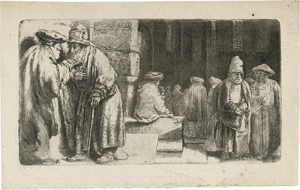 Lot 5666, Auction  116, Rembrandt Harmensz. van Rijn, Juden in der Synagoge