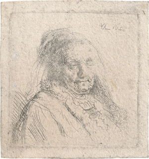 Lot 5678, Auction  116, Rembrandt Harmensz. van Rijn, Brustbild der Mutter Rembrandts
