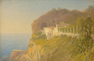 Lot 6085, Auction  116, Morgenstern, Carl, Blick auf das Kapuzinerkonevent bei Amalfi