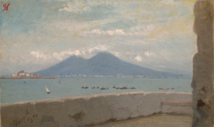 Lot 6095, Auction  116, Deutsch, 1894. Ansicht der Bucht von Neapel mit dem Vesuv