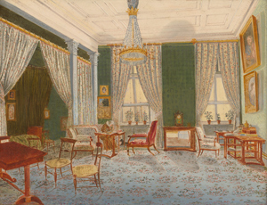 Lot 6114, Auction  116, Karolyi, Ferdinandine Gräfin, Biedermeier Salon wohl im Palais Palffy in Wien