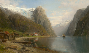 Lot 6159, Auction  116, Askevold, Andres Monsen, Norwegische Fjordlandschaft