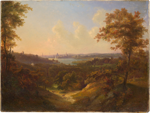 Lot 6166, Auction  116, Michelis d. J., Franz, Landschaft mit einer Ansicht von Potsdam von Babelsberg aus gesehen