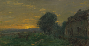 Lot 6182, Auction  116, Cals, Adolphe-Félix, "Le Poudreux": Sonnenuntergang bei Honfleur, Normandie