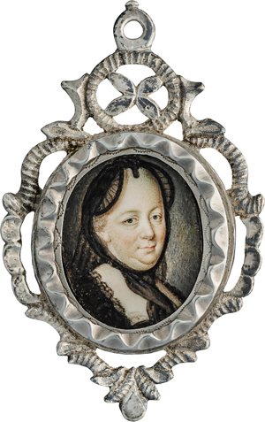 Lot 6481, Auction  116, Österreichisch, um 1770. Miniatur Portrait der Kaiserin Maria Theresia in Witwentracht
