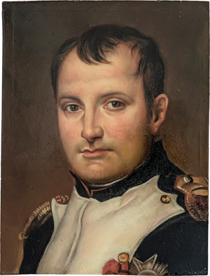 Lot 6529, Auction  116, Französisch, um 1815. Miniatur Portrait des französischen Kaisers Napoleon I. in Uniform mit Orden