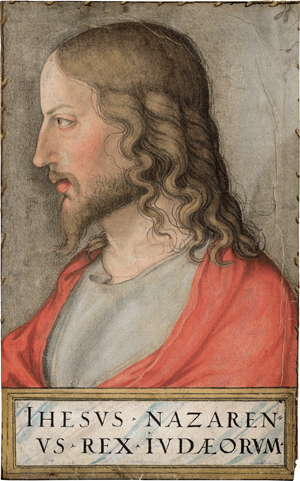 Lot 6604, Auction  116, Deutsch, frühes 16. Jh. Profilbildnis des Salvator Mundi