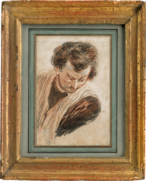 Lot 6670, Auction  116, Watteau, Antoine, Junger Mann, nach unten blickend