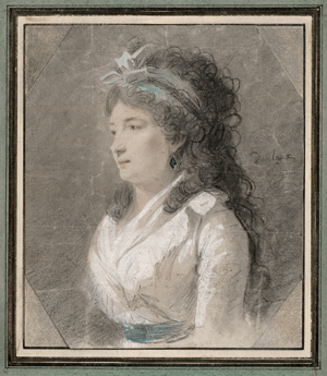 Lot 6694, Auction  116, Danloux, Henri Pierre, Bildnis einer jungen Frau in Halbfigur und Dreiviertelprofil 