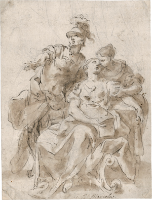 Lot 6696, Auction  116, Marcola, Giovanni Battista - zugeschrieben, Szene aus der römischen Geschichte