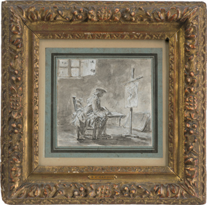 Lot 6749, Auction  116, Chardin, Jean-Baptiste Siméon, "Le dessinateur": Der Zeichner