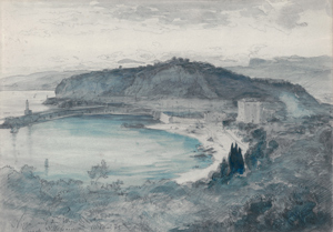 Lot 6824, Auction  116, Deutsch, 1871. Blick auf den Hafen von Nizza