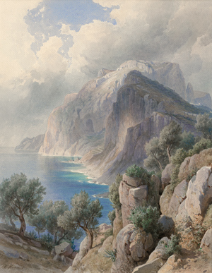 Lot 6825, Auction  116, Hummel, Carl Maria Nikolaus, Capri: Blick auf den Monte Solaro