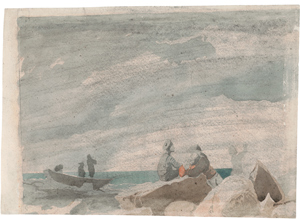 Lot 6851, Auction  116, Preller d. J., Friedrich, Junger Matrose und Seemann an der Küste