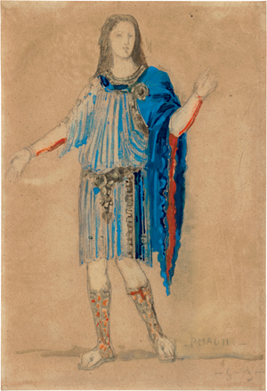 Lot 6888, Auction  116, Moreau, Gustave, Kostümstudie für Phaon aus der Oper "Sapho" von Charles Gounod