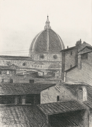 Lot 6893, Auction  116, Müller, Richard, Florenz: Blick über die Dächer auf die Domkuppel