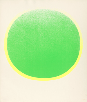 Lot 7127, Auction  116, Geiger, Rupprecht, Grüner Kreis mit gelbem Kranz auf Weiß