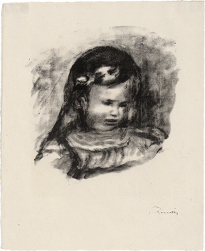 Lot 7372, Auction  116, Renoir, Pierre-Auguste, Claude Renoir, la tête baissée