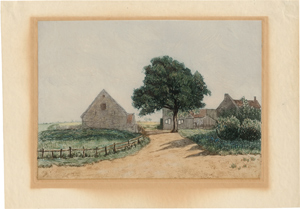 Lot 7429, Auction  116, Struck, Hermann, Landschaft mit Bauernhäusern