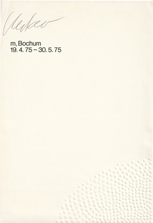 Lot 7441, Auction  116, Uecker, Günther, m, Bochum