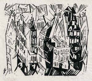 Lot 8092, Auction  116, Feininger, Lyonel, "Houses in Paris"