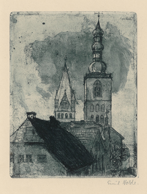 Lot 8269, Auction  116, Nolde, Emil, Petri- und Patrocli-Turm in Soest