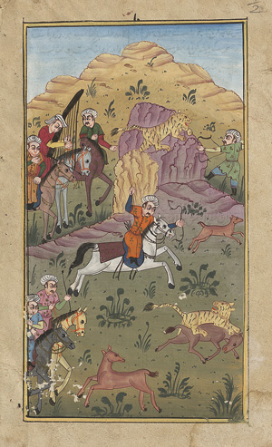 Lot 300, Auction  117, Firdousi, Abu l-Qasim, Schahname. Persische Miniaturen
