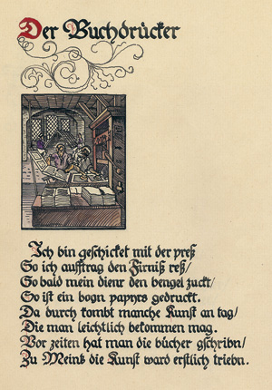 Lot 403, Auction  117, Bergmann, Hans, Buchdruckerliche Handwerkskunst im Mittelalter