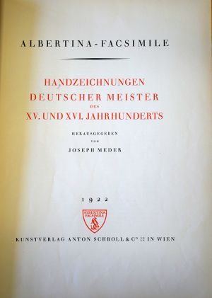 Lot 421, Auction  117, Meder, Joseph, Handzeichnungen deutscher Meister des XV. und XVI. Jahrhunderts