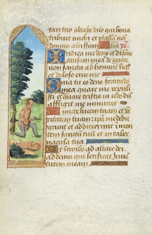 Lot 507, Auction  117, Spätmittelalterliche Handschriften, Einzelblätter mit Texten und Illumination auf Pergament