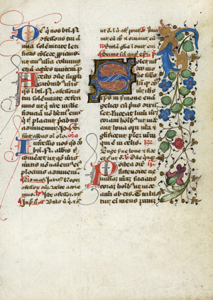 Lot 509, Auction  117, Horae Beatae Mariae Virginis, 2 Einzelblätter aus spätmittelalterlichen Stundenbüchern